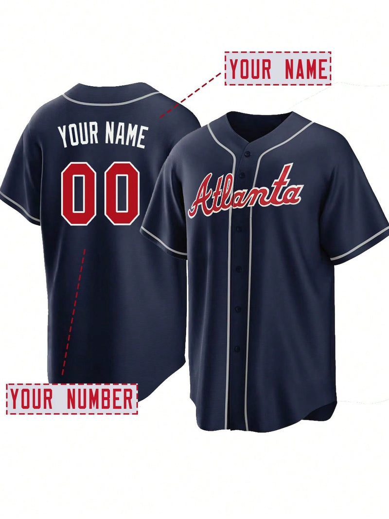 Customized Name And Number Men's Embroidery Baseball Jersey