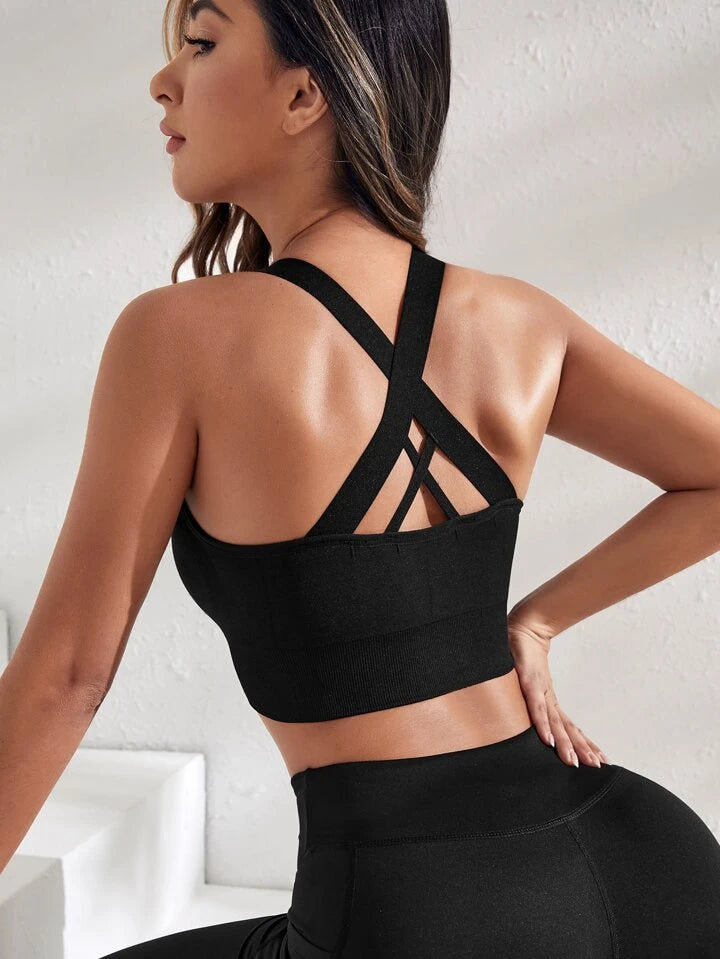 Estella’s Crisscross Back Sports Bra