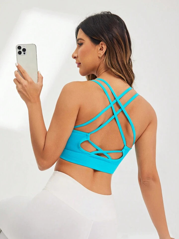 Estella’s Seamless Cross Back Sports Bra