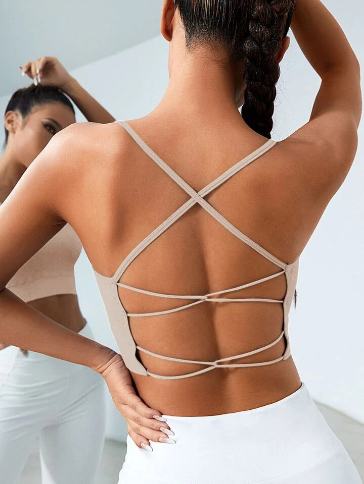 Estella’s Crisscross Back Sports Bra