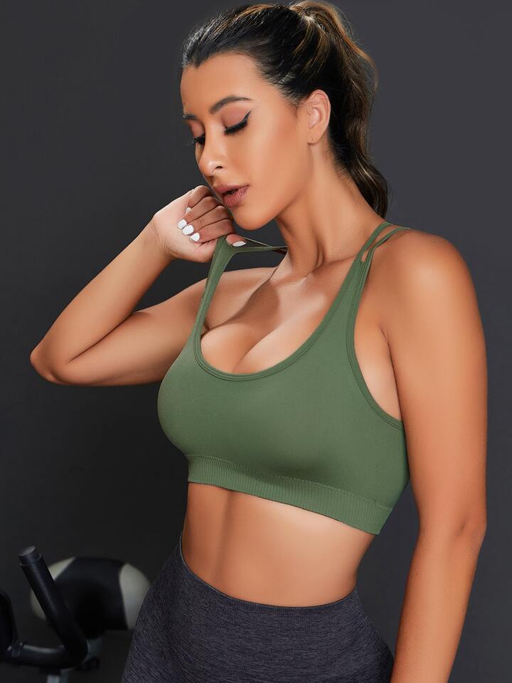 Estella’s  Sexy Strappy Back Sports Bra