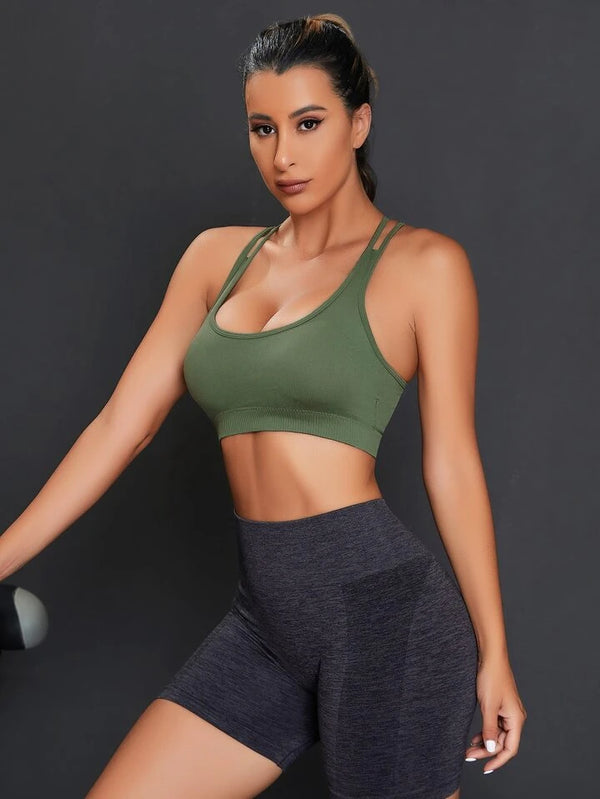 Estella’s  Sexy Strappy Back Sports Bra