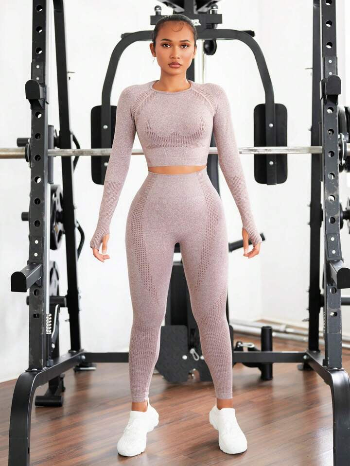 Estella’s Raglan Sleeve Athletic Tracksuit Gym Clothes