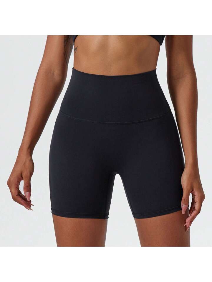 Estella’s High Elasticity Yoga Shorts, Cycling Shorts, Suitable For Running, Fitness, Cycling And Other Sports, Women Breathable Slim Shorts