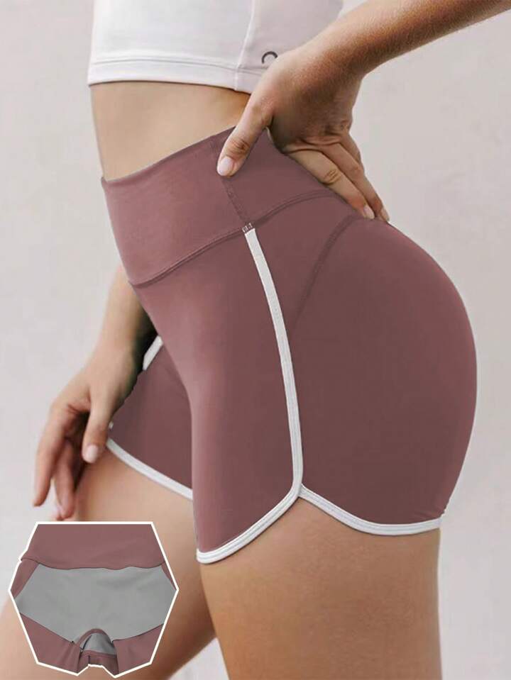 Estella’s Sports Shorts High Waist With Built-In Briefs Yoga, Gym, & Cycling