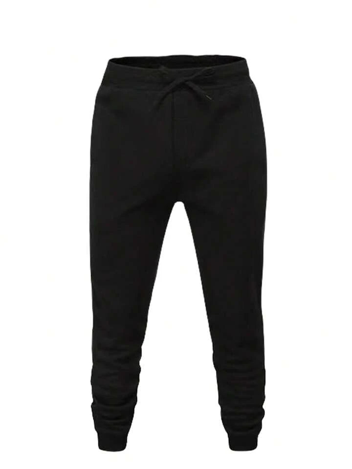 Men's Hooded Leisure Sweatsuit With Stylish Graffiti Print On Sweatshirt And Sweatpants, 2pcs/Set