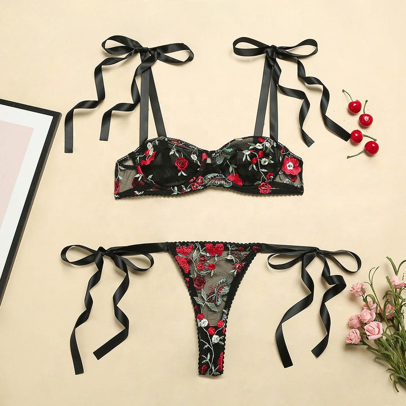 Estella's Sexy Erotic Lingerie Bra and Panty Set